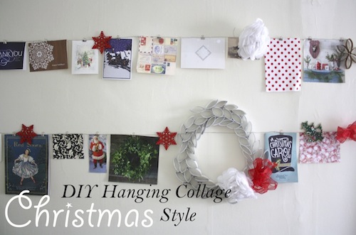 DIY Hanging Collage: Christmas Style