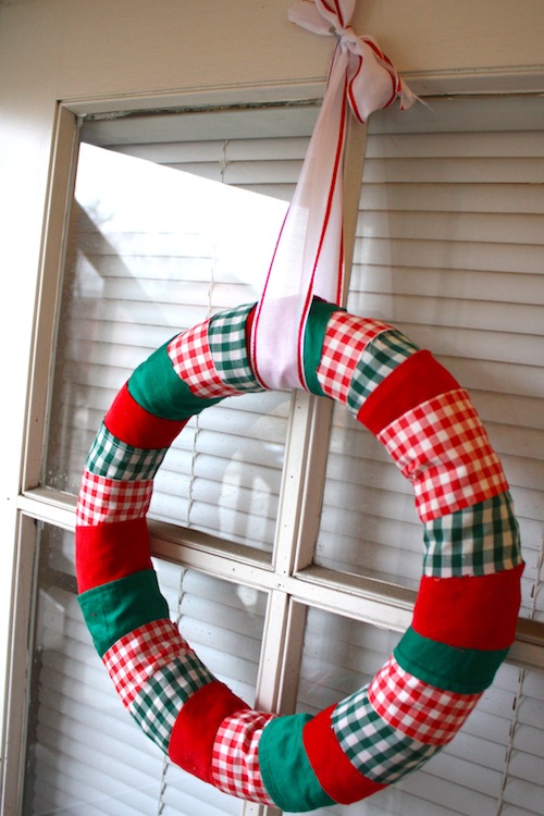Do-It-Yourself Fabric Wreath
