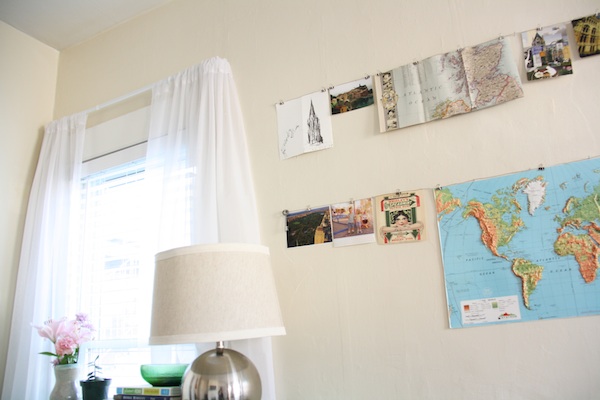 Map on wall | redleafstyle.com