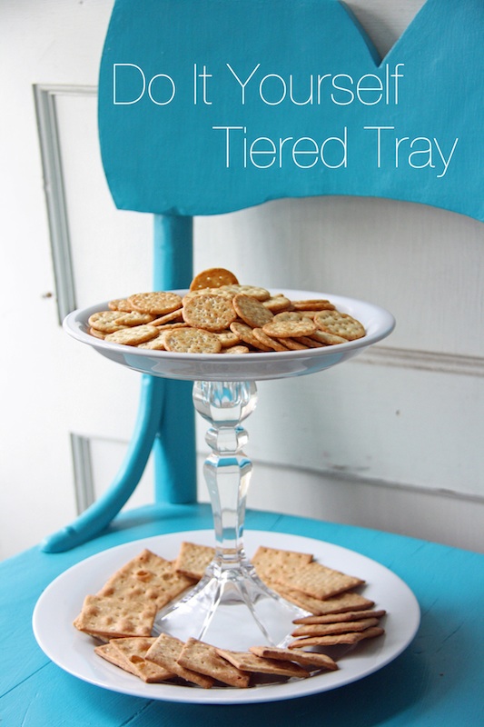 Do It Yourself Tiered Tray | redleafstyle.com